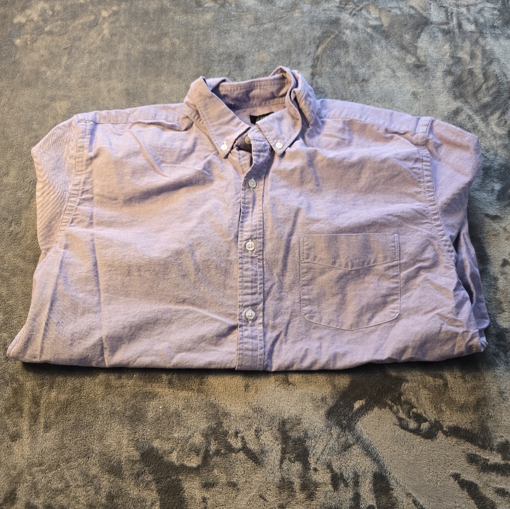 J.Crew Purple Oxford Long Sleeve Size XL NWOT